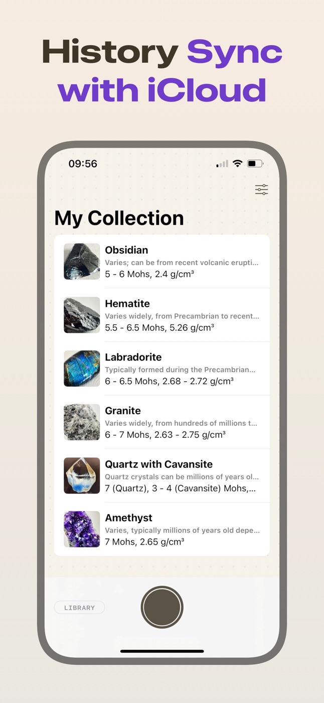 Your collection, synced with iCloud